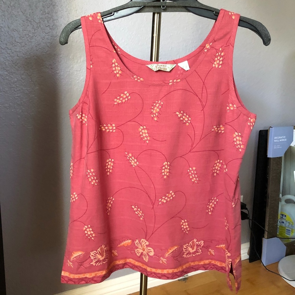 NEW Tommy Bahama aloha silk tank pant outfit Small